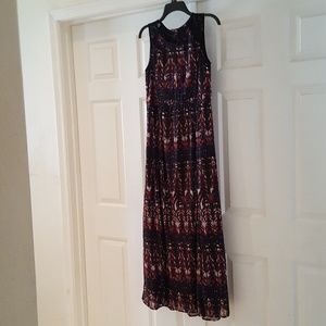 H&M Maxi Dress Size 6 Sleeveles Lined Back Zipper